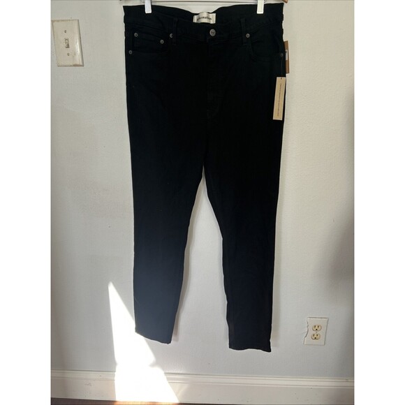 Reformation Jeans Womens 16 Black Extended Sizes High Skinny